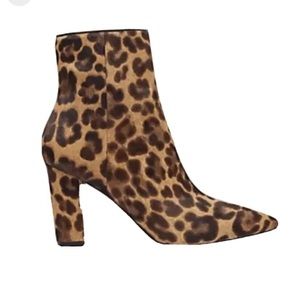 Marc Fisher Obrra Pointy Toe Bootie Leopard